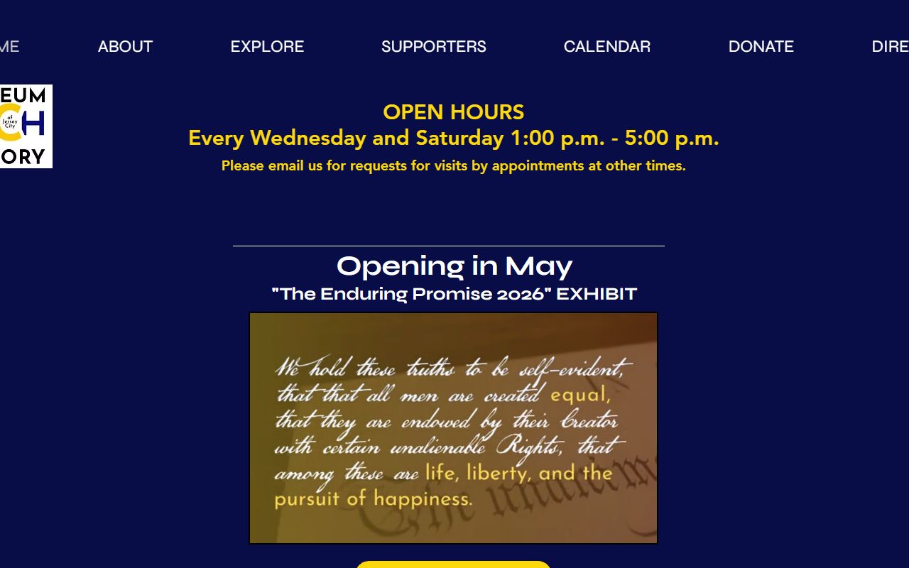 Museum of Jersey City History exhibits and genealogy resources