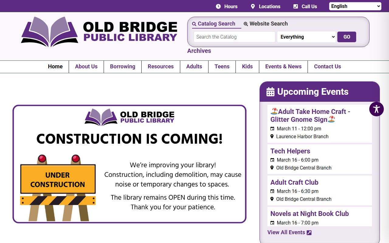 Old Bridge Public Library genealogy records and research resources