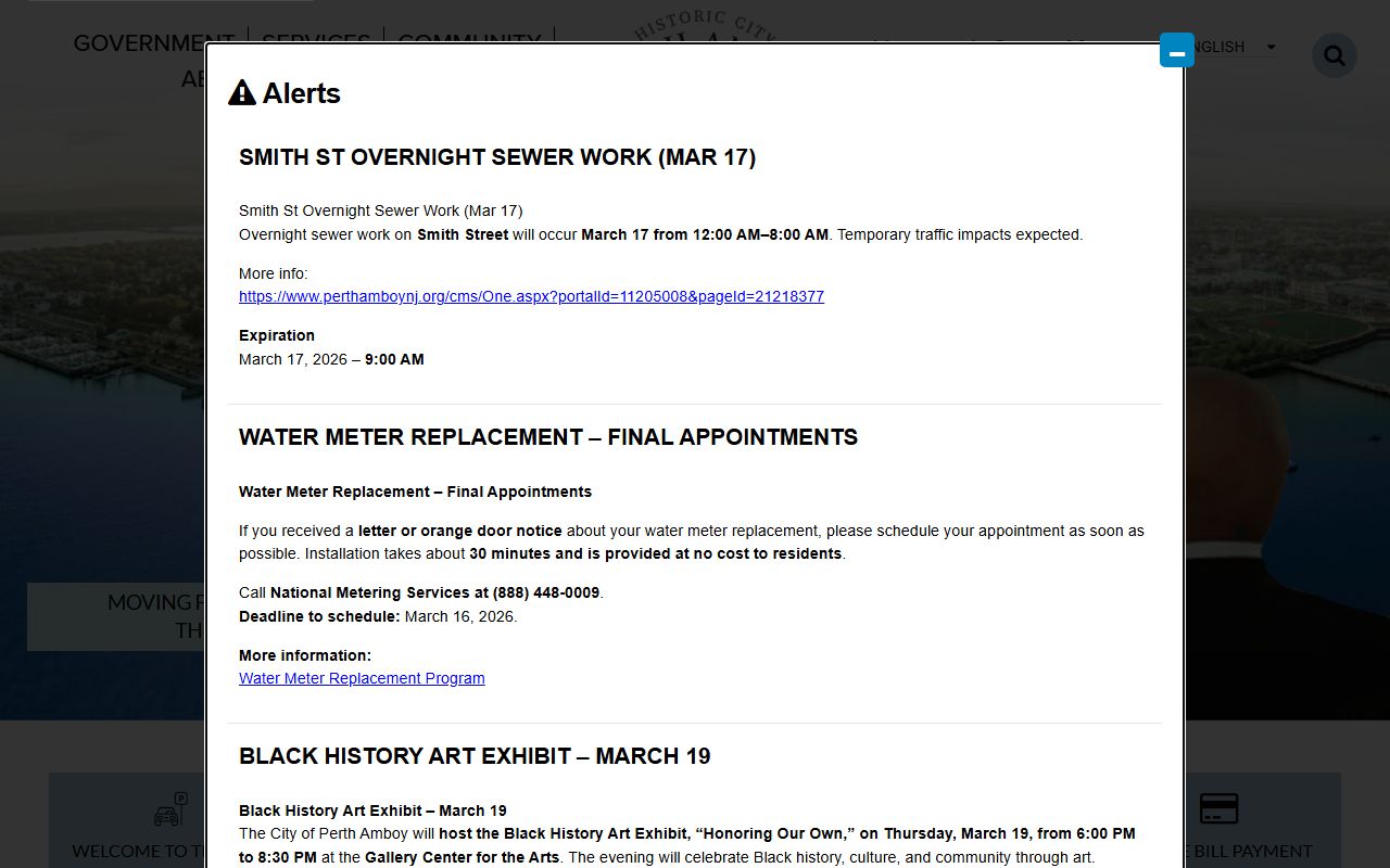 Perth Amboy city government genealogy resources