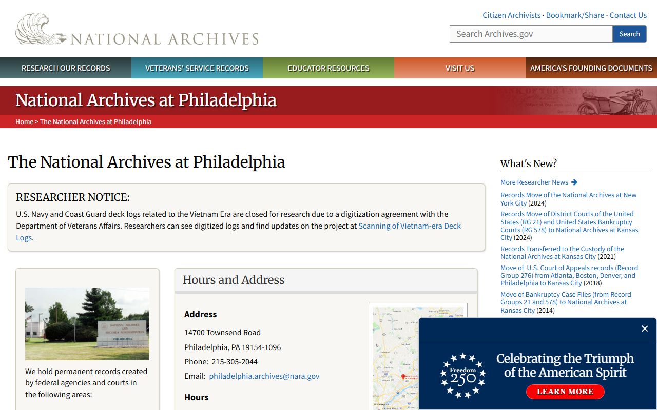 National Archives at New York City for New Jersey genealogy records