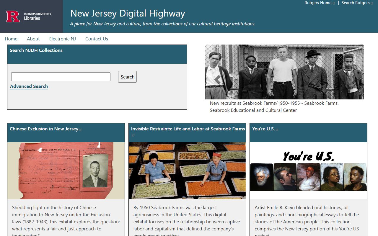 New Jersey Digital Highway digital genealogy collections