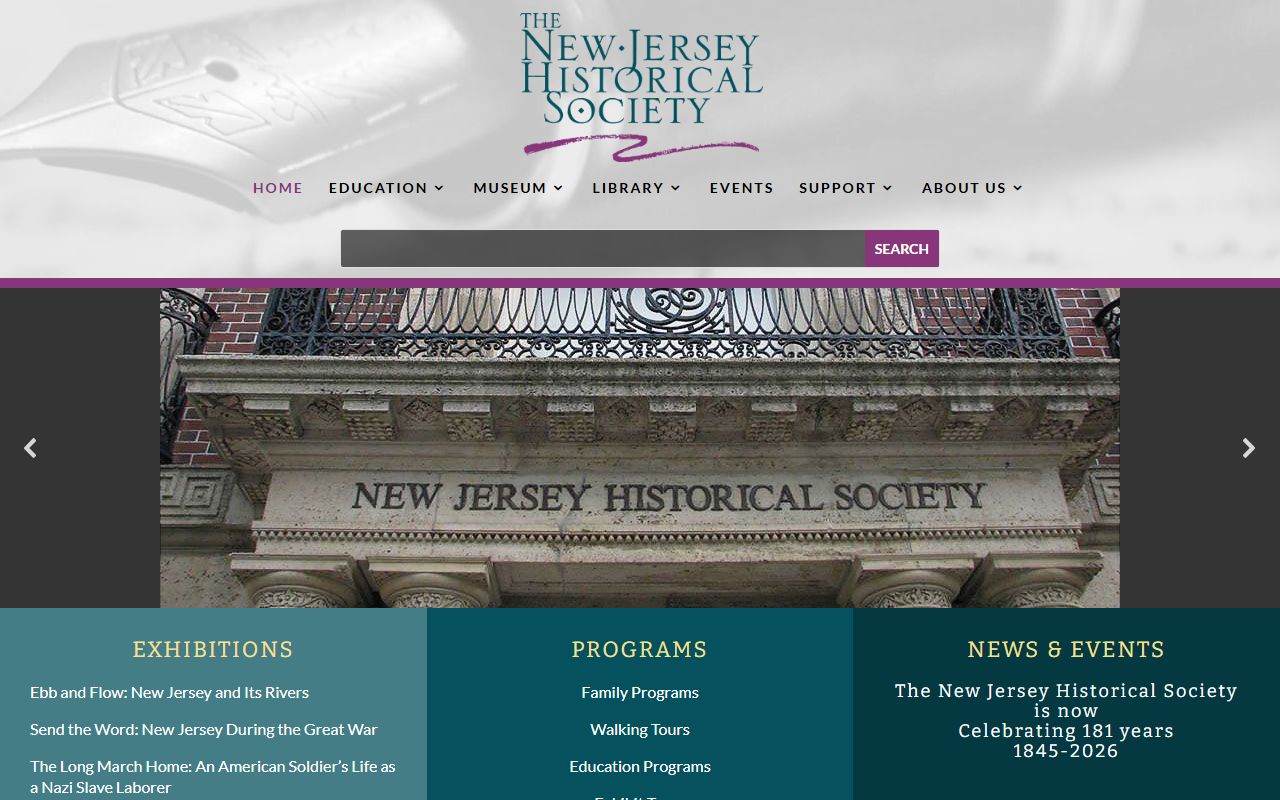 New Jersey Historical Society genealogy resources in Newark